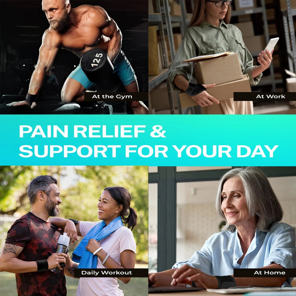 1Pcs Adjustable Wrist Support Brace Wrist Wraps for Men Women,WristBands Compression Straps Sleeve for Fitness,Sprains,Arthritis