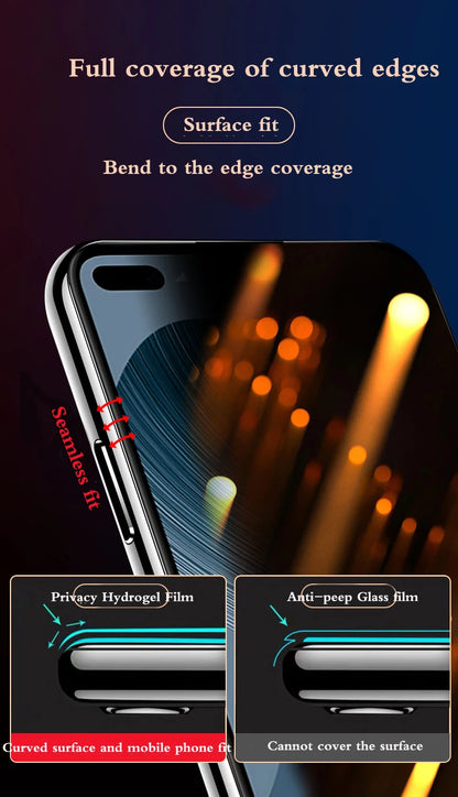 RedmiNote13Pro+ Privacy Screen Protector For Redmi Note13 Matte Hydrogel Film RedmiNote 13Pro HD Blue Soft Full Coverage