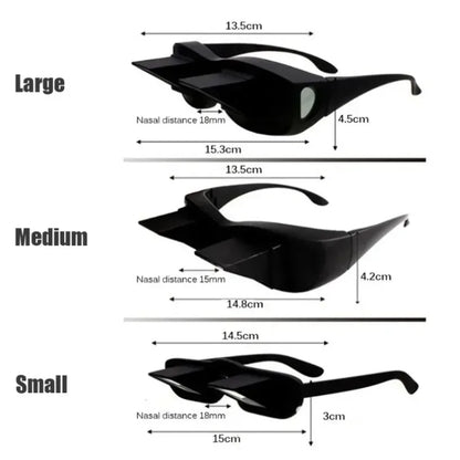Lazy Eyeglasses Lazy Reading Glasses HD Eyeglasses Prismatic Periscope Eyeglasses for Reading and Watching TV While Lying Down