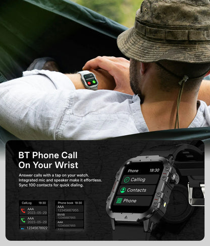 2024 Smart Watch Android Phone 1.44'' Inch Color Screen Bluetooth Call Blood Oxygen/Pressure Monitoring Smart Watch Women Men