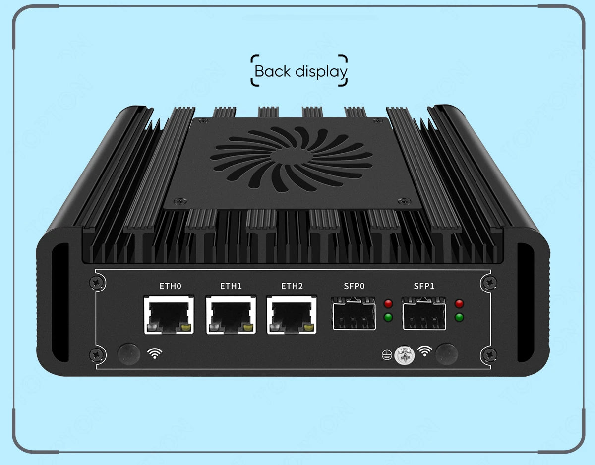 2x10G SFP+ Solid Firewall Mini PC 3x2.5G i226-V Lans Intel i3 N300 N150 N100 DDR5 NVMe Proxmox pfSense OPNsense Home Server Host