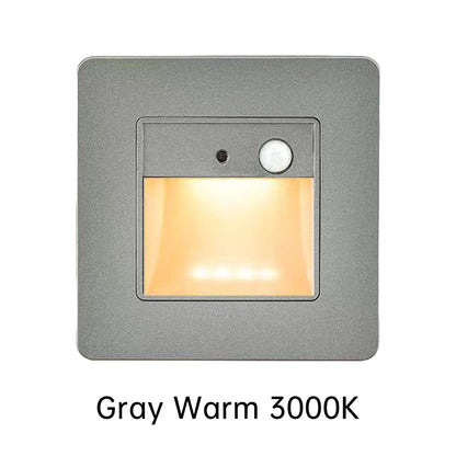 PIR Motion Detector Sensor Led Stair Light Infrared Human Body Induction Lamp Recessed Steps Ladder Staircase Bedroom Decoration