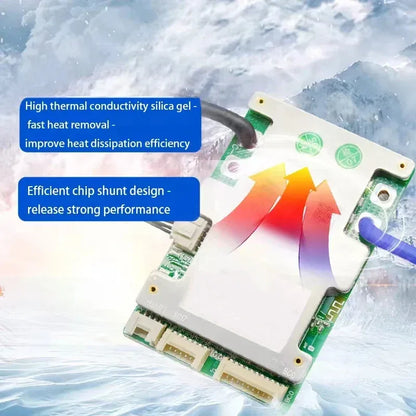 JBD Smart BMS LiFePo4 12S 36V 16S 48V 20A 40A 50A 60A 80A Li-Ion BMS 10S 13S 14S 16S 17S Balance Protection Board Built-in BT