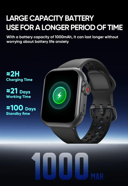 Watch Ultra 2 SE Men Women 1000mAh AMOLED Heart Rate 100+Sport Bluetooth Call GPS Track Waterproof Smart Watch For IOS Android
