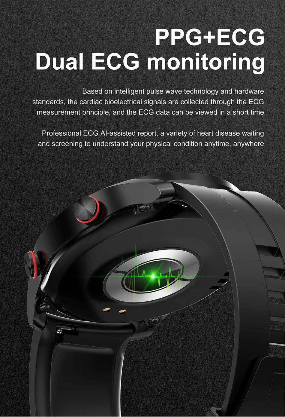2024 New Bluetooth Call Smart Watch Men Waterproof Sport Fitness Tracker Weather Display Man Smartwatch Para Android IOS Watch