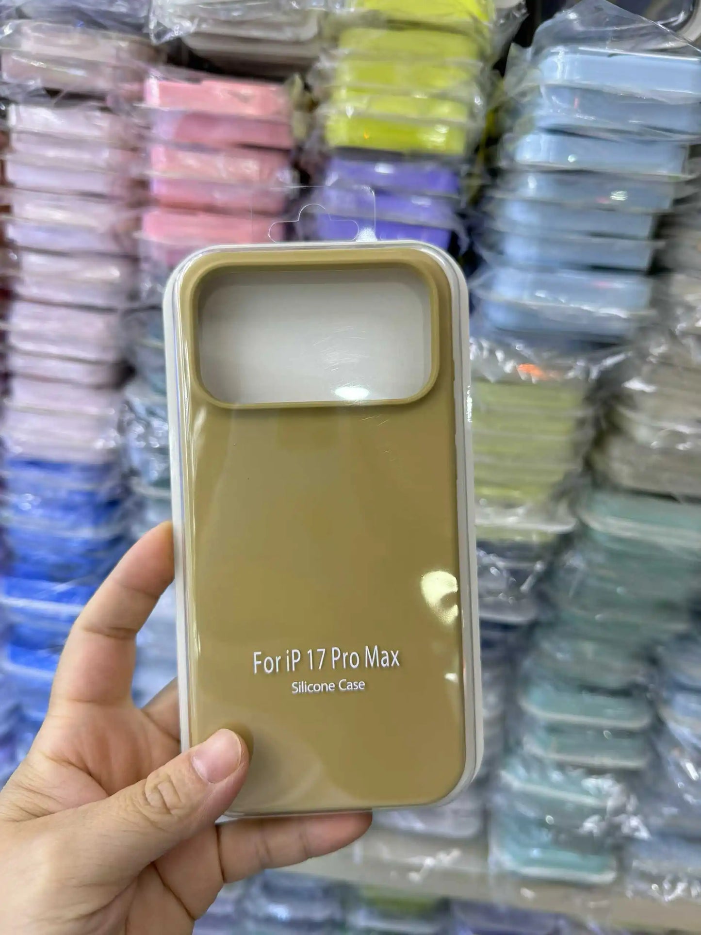 Official Liquid Silicone Skin Feel Case For IPhone 18 Pro Max 17 Pro Air Macaron Solid Candy Colour Color with Packet Box Cover