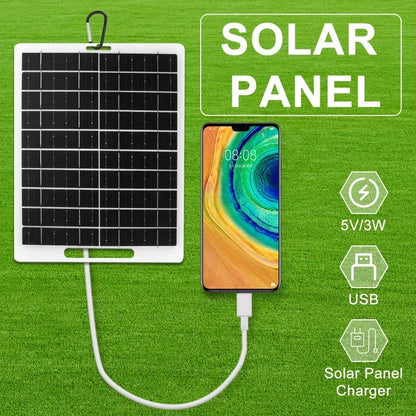 Solar Panel 10W With USB Waterproof Outdoor Hiking And Camping Portable Battery Mobile Phone Charging Bank Charging Panel 6V