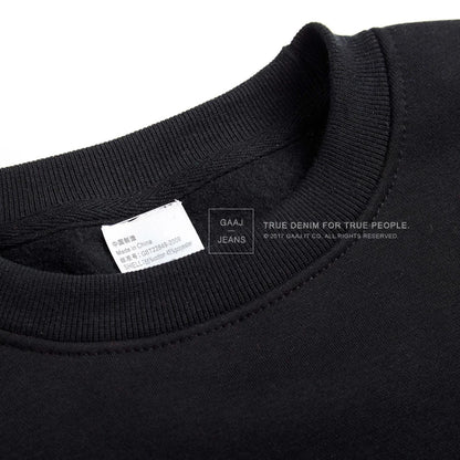 Custom Embroidery Cotton Sweatshirt Customized Brand Design Company Logo Text Men Women Thick Fleece Warm Quality Clothes 350gsm