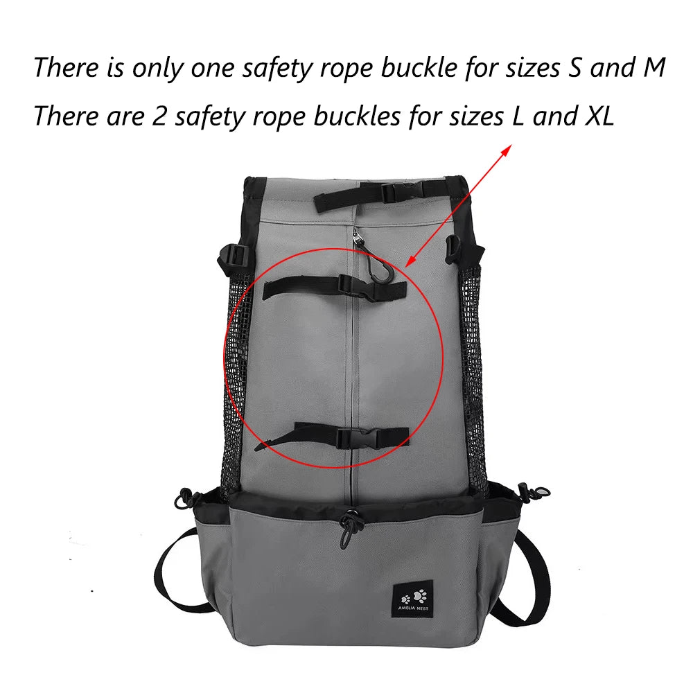 Travel Riding Driving Pet Carrier Backpack Carring Supplies for Medium Large Dogs Camouflage Big Dog Bags Samoyed Labrador Corgi