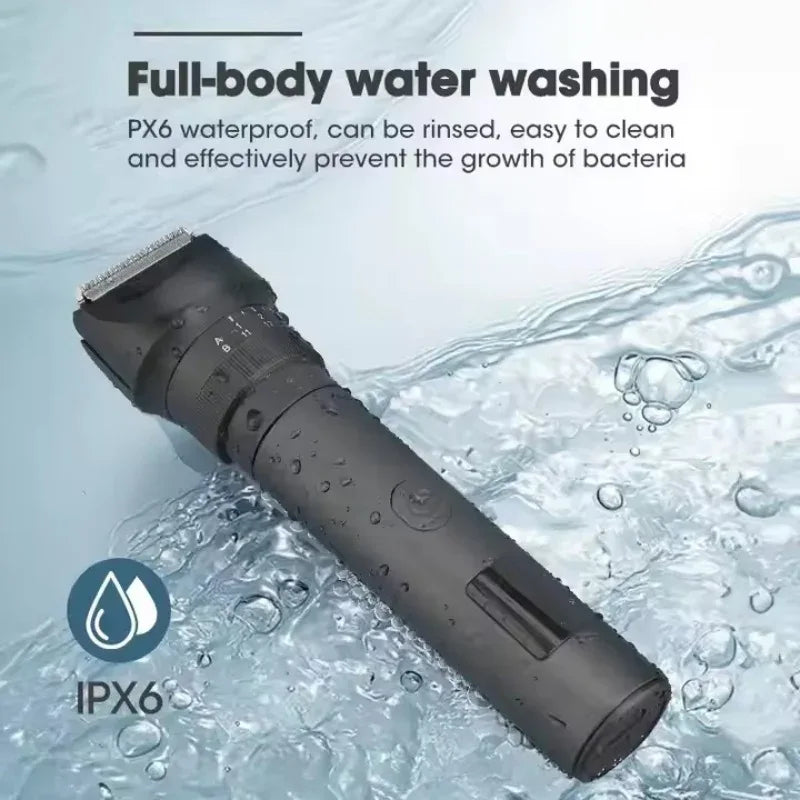 New Xiaomi IPX6 Waterproof Body Beard Hair Trimmer for Men 5 IN 1 Rechargeable Cordless Electric Razor Hair Clipper Shaver