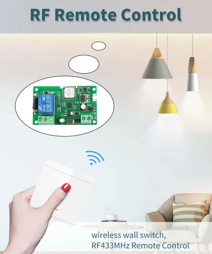 Ewelink WIFI Garage Door Opener Controller Smart Switch On Off Relay Module Gate Open Voice Control Alexa Google Home