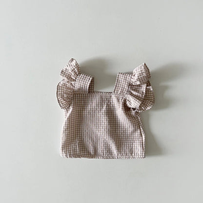 MILANCEL 2026 Summer Baby Clothing Set Toddler Ruffle Tee and Shorts 2Pcs Girls Suits Ruffle Tee Set