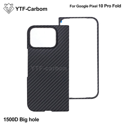 YTF-Carbon new style for Google Pixel 10 Pro fold Kevlar carbon fiber hinge protection cover ultrathin 10 Pro fold phone case