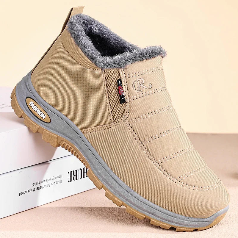 Winter New Women's Warm Cotton Boots Fleece-lined Thickened Waterproof Non-slip Women's Cotton Shoes Snow Boots