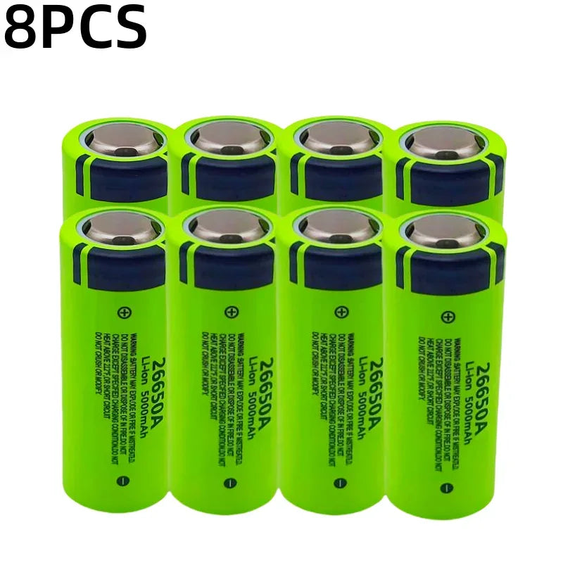 100% brand new,original,high-quality,true capacity 26650A 5000mAh 3.7V lithium-ion rechargeable battery 26650 flashlight