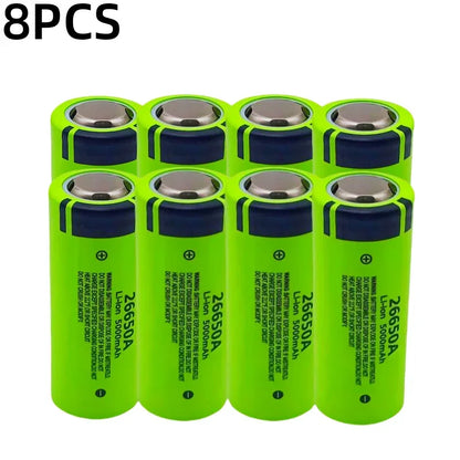 100% brand new,original,high-quality,true capacity 26650A 5000mAh 3.7V lithium-ion rechargeable battery 26650 flashlight