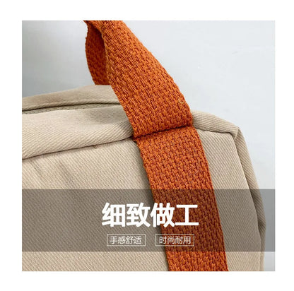 New Embroidery Sun Long Neck Small Dinosaur Backpack Hook Hair Embroidered Cartoon Canvas Kindergarten Children Backpack
