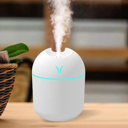 250ML USB Mini Air Humidifier Aroma Essential Oil Diffuser For Home Car Ultrasonic Mute Mist Maker Diffuser with LED Color Lamp
