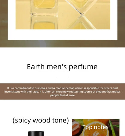 Pheromones Perfume For Men  Earth Fresh Long Lasting Fragrance High End Woody Aromatic Cologne Spray Natural Scent Parfume