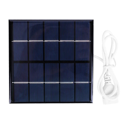 3/5W Battery Charger Solar Panel USB Output Polycrystalline Solar Panel Mobile Power Supply Lightweight for Charger 3.7V Battery