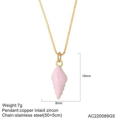 Bohemian Heart Animals Necklace for Women Cute Heart Punk Motocycle Pendant Gold Color Stainless Steel Long Chain Collars Neck