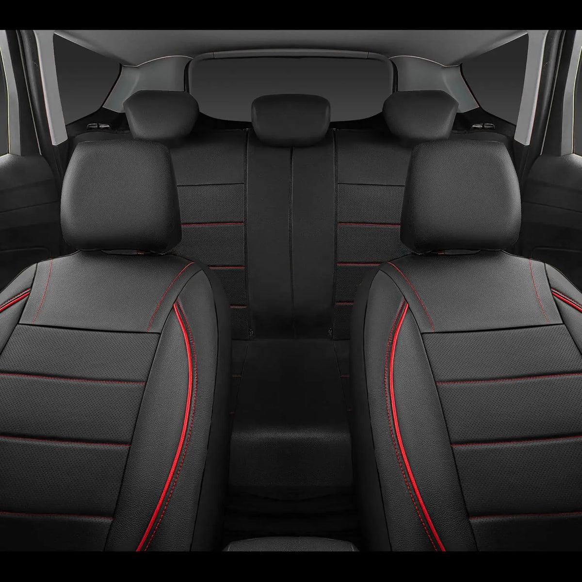 Universal Leather Car Seat Covers Simple Style Breathable 5 Seat Car Seat Cover by PDG ibma