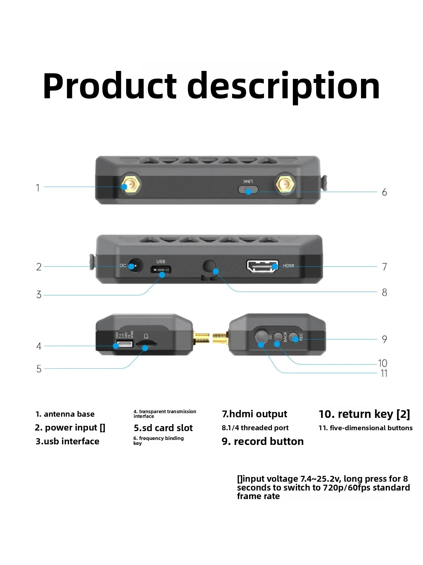 2026 Edward original factory packaging  Walksnail Ascent VRX high definition digital FPV receiver hDMI output 1080P picture