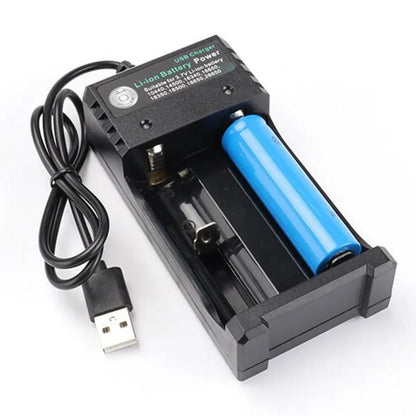 18650 Li-ion Battery Charger 2 3 4 Slots 110V 220V USB A Port For 18650 18700 Charging 3.7V Rechargeable Lithium Battery Charger