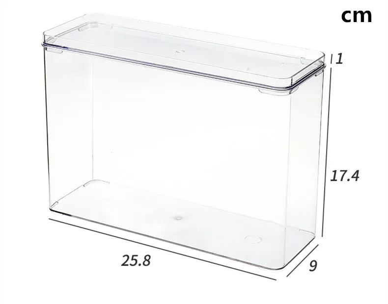 Ins Transparent Phone Case Organizer Storage Box with Cover Home Desktop Acrylic Sundries Storage Basket Phone Case Holder