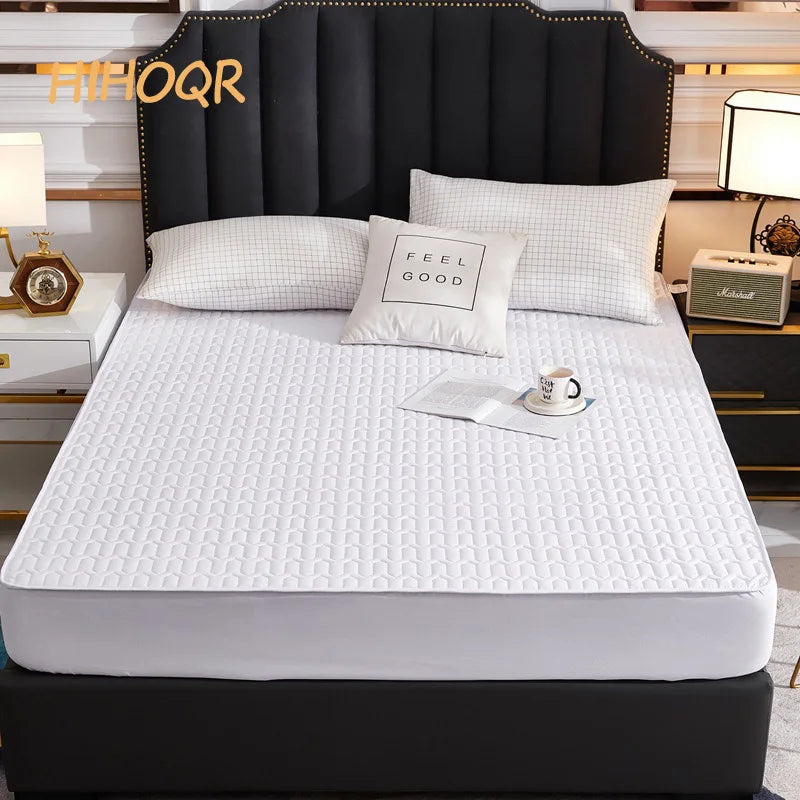 Waterproof Thicken Mattress Pad Protector Skin-Friendly Durable Fitted Sheet Bed Cover Latex Mat Cover 120x200 150x200 180x200