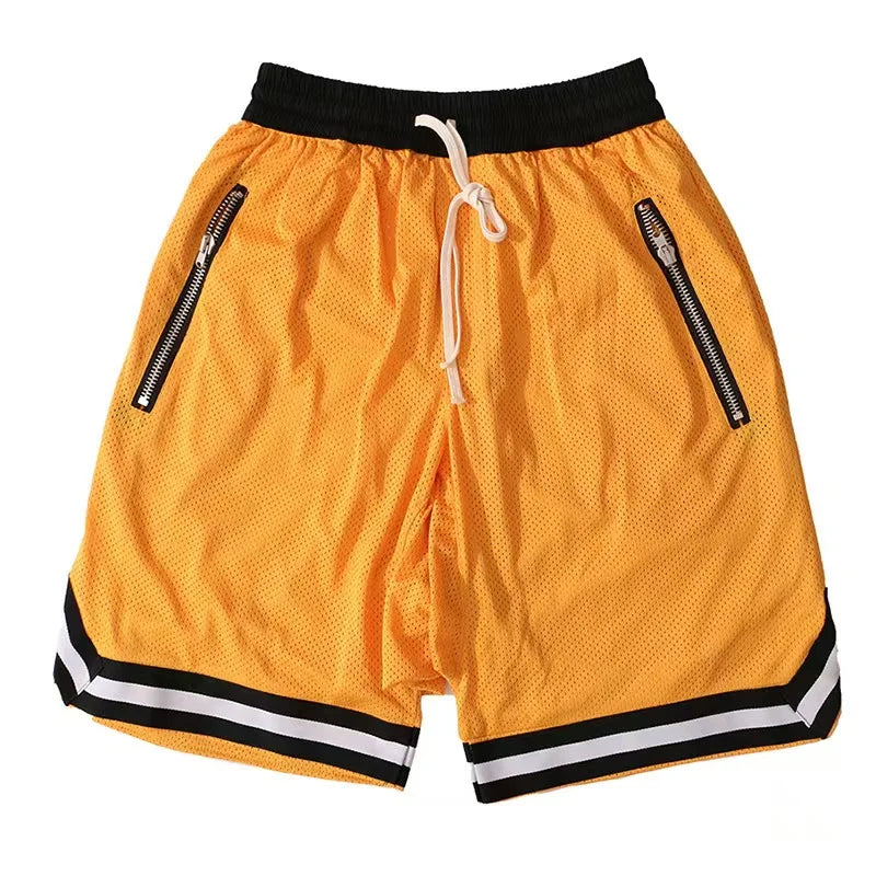 Men Slim Sports Basketball Shorts Mesh Quick Dry Gym Shorts for Summer Fitness Joggers Casual Breathable Short Pants Scanties