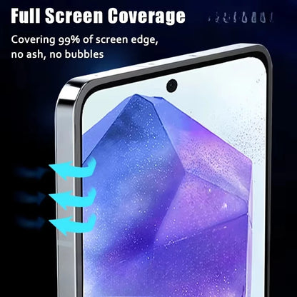 HD Screen Protector For Samsung A57 A17 A16 A56 5G A55 A36 A35 A26 A24 A15 A14 A13 A12 A71 A72 A73 Dust Free Easy Install Glass