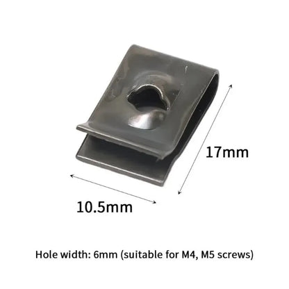 Metal U Type Self Tapping Clips Anti Rust Cover Retainer Locking Brackets for Auto Motorcycle Scooter Moped Body Repair