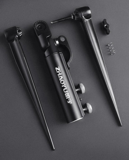 Shawto 2.1M Stainless Steel Thickened Telescopic Fishing Rod Holder 7 Section Bracket Rack Pole Stand Fishing Tools
