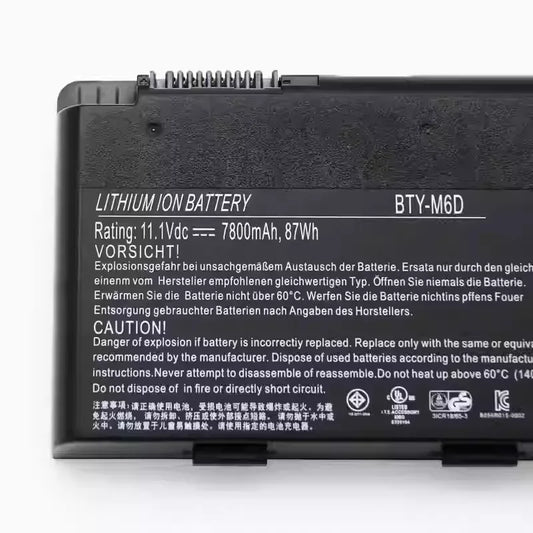 Compatible with MSI GT60/70 GX660/680 MS-1763 laptop battery BTY-M6D