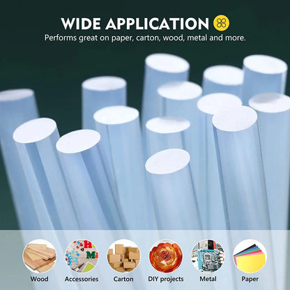 500g Hot Melt Glue Stick With a Diameter Of 7mm 11mm And a Length Of 10cm 15cm Clear Adhesive Glue Sticks for DIY Sealing Repair