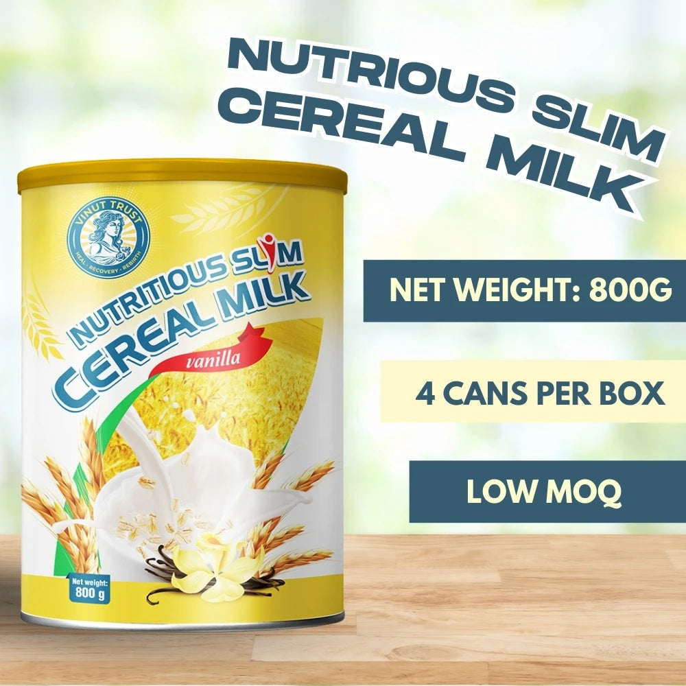 Factory Price Cereal milk powder Nutritious Slim 800g VINUT TRUST Manufacturer Private label OEM ODM