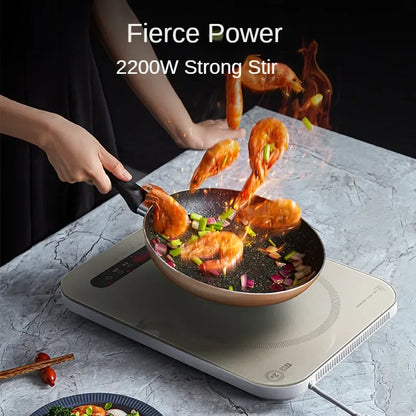 Midea Induction Cooker 2200W High Power Home Cooktop Built-in Timer Hotpot Cooker C22-Micca708 220V
