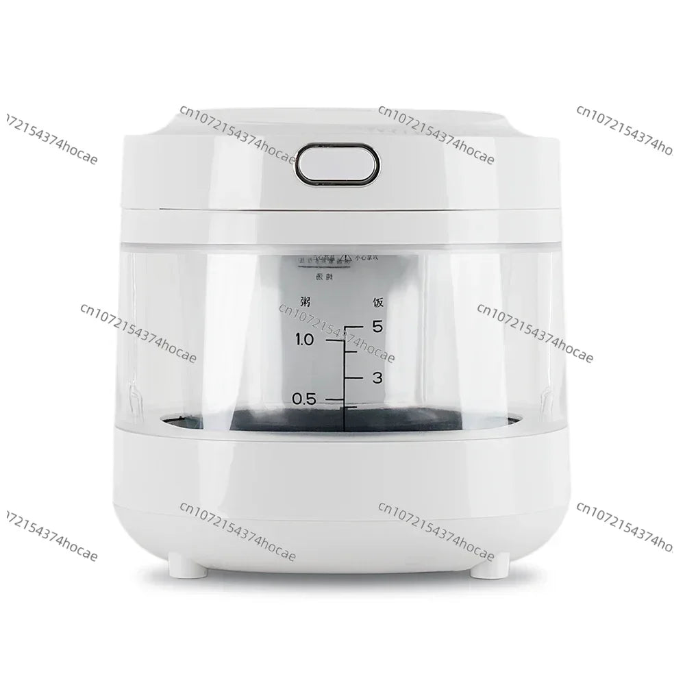 Home Appliance 3L 600w Smart Multicooker Food Cooke Uncoated Electric Glass Rice Cooker with Time Preset Func