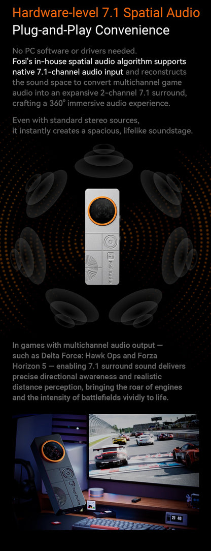 Fosi Audio DS3 DAC Amp Portable HIFI Headphone Amplifer  XMOS XU316 DSD512   dongle dac 4.4mm Balanced/3.5mm Jack