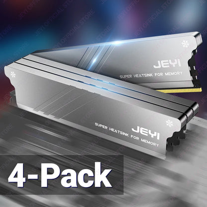 JEYI RAM Heatsink DDR2 DDR3 DDR4 DDR5 Aluminum Cooling Heatsink Memory With Thermal Pads Desktop for PC Easy Installation