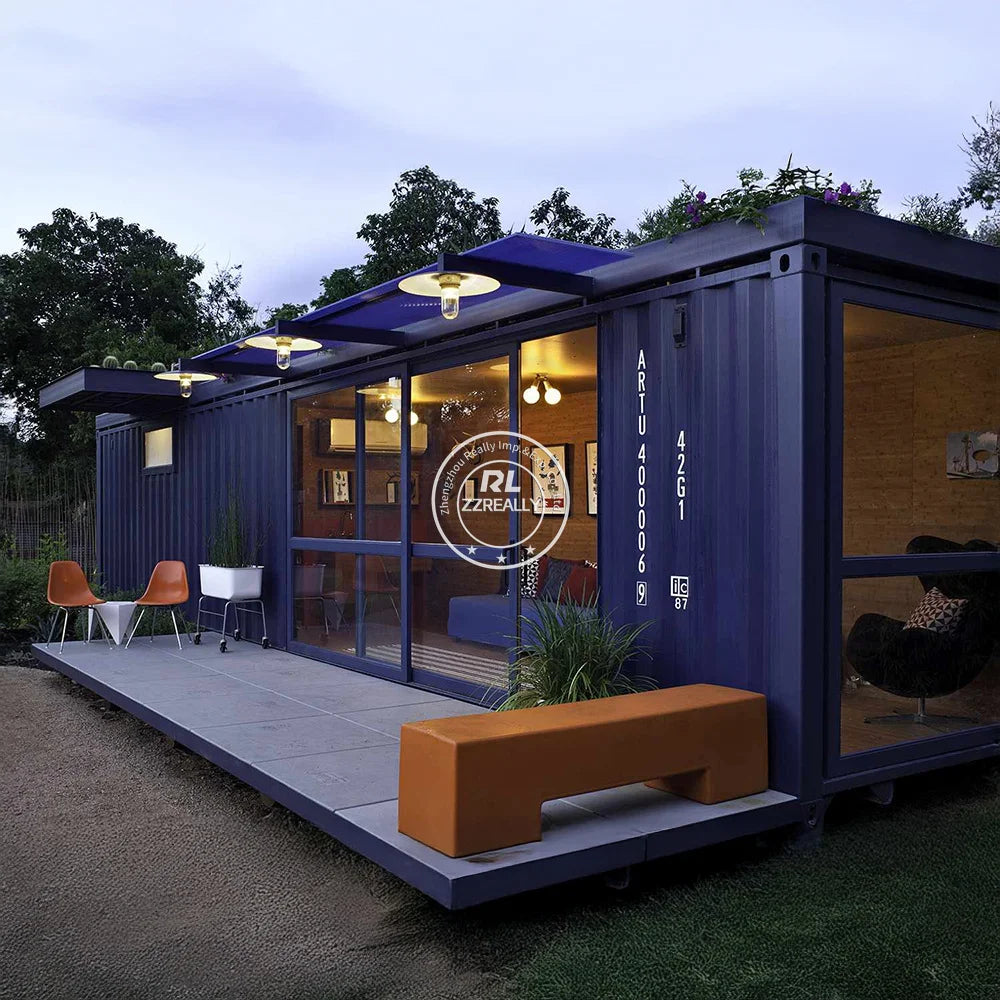 NEW Folding Container Home Luxury Portable Office 20Ft Prefab Container House Restaurant  for Temporary Site Offices