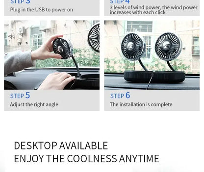 Grande ventilador do carro elétrico, resfriamento do caminhão, ar condicionado, saída de ar, ventilador pequeno