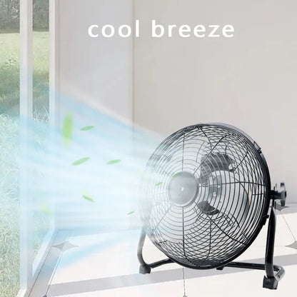 12 Inch Floor Electric Fan Household Commercial Industrial Floor Fan For Bosch For Makita For Milwaukee 18V 20V Li-ion Battery