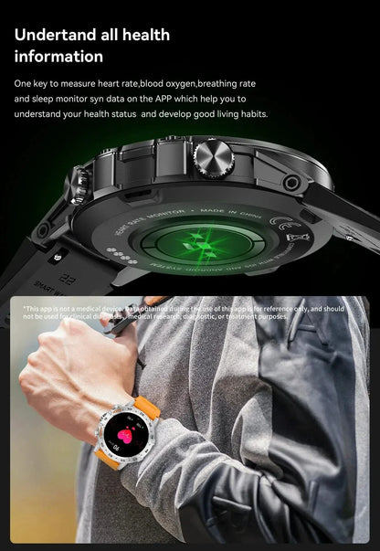 LIGE 2025 ECG+PPG Smart Watch Men 466*466 AMOLED Screen Heart Rate Blood Pressure Body Fat Monitor Bluetooth Call NFC Smartwatch