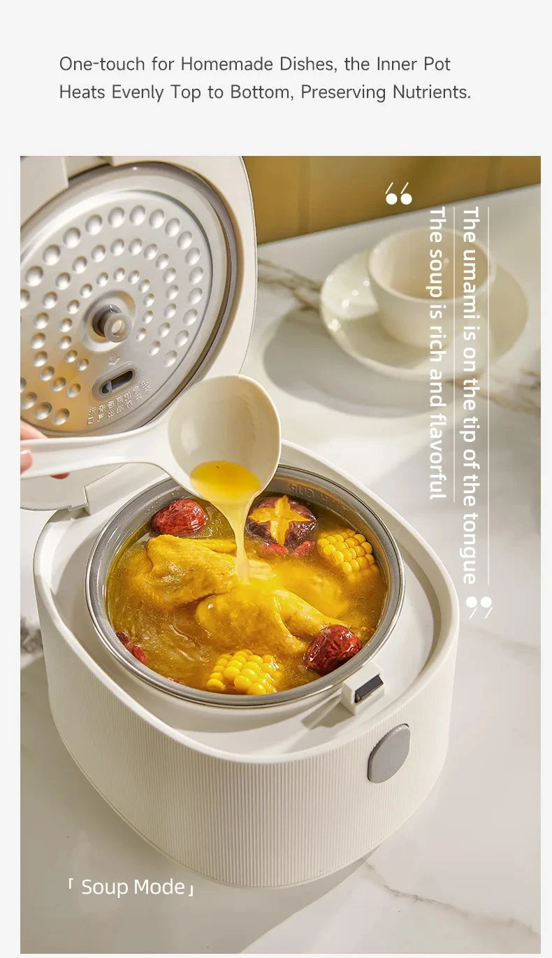 2.5L Electric Rice Cooker Titanium Liner for 2-3 People Mini MultiCooker Smart Steamed Rice Kitchen Machine 220V