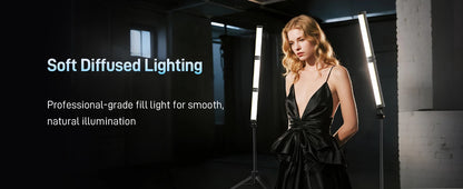 PHOTOOLEX RGB Video Light Handheld Magnetic Tube Light Design  2500K-9000K Photography Studio Lamp 12 Light Effects LED Tube