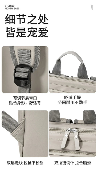 New Mom Bag: Multi-Functional, High-Capacity, Lightweight Diaper Bag with Milk Storage Compartment