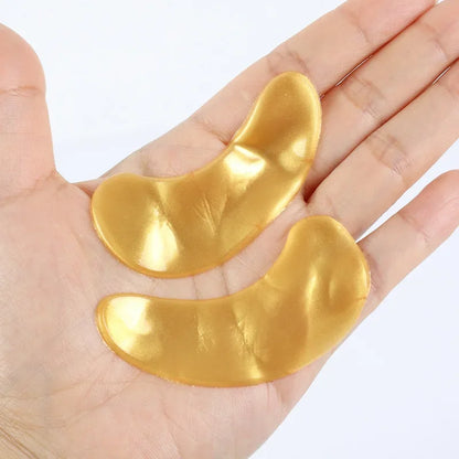 Gold Moisturizing Crystal Collagen Eye Mask Anti-Wrinkle Anti Aging Fade Dark Circles Skin Care Patch Dilute Fine Lines Mask