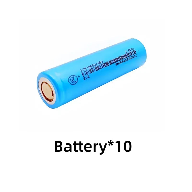 100% Original for 18650/26V  3.7V 2.55Ah Li-ion Battery  used for flashlights, remote control batteries.